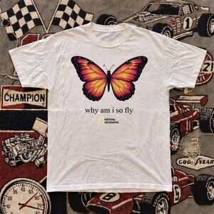 National Geographic Butterfly Graphic T-Shirt S-5XL Unisex